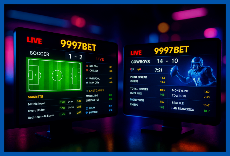 Aposte em apostas esportivas no cassino online 9997BET