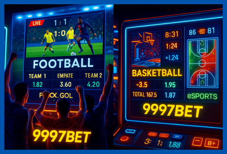 Apostas esportivas no cassino online 9997BET