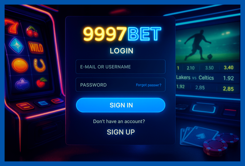 Não Perca tempo, o rRgistro na site 9997BET