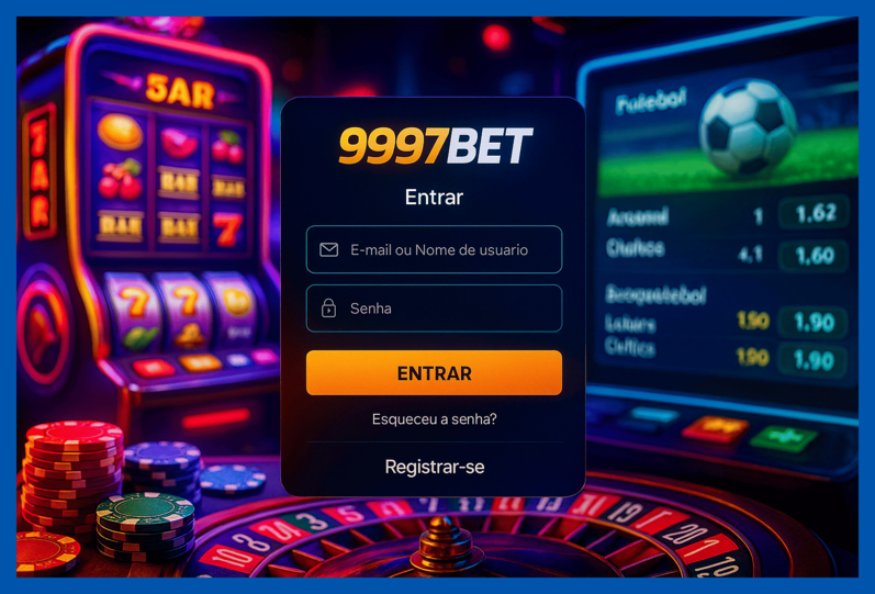 Criar uma nova Conta no plataforma 9997BET